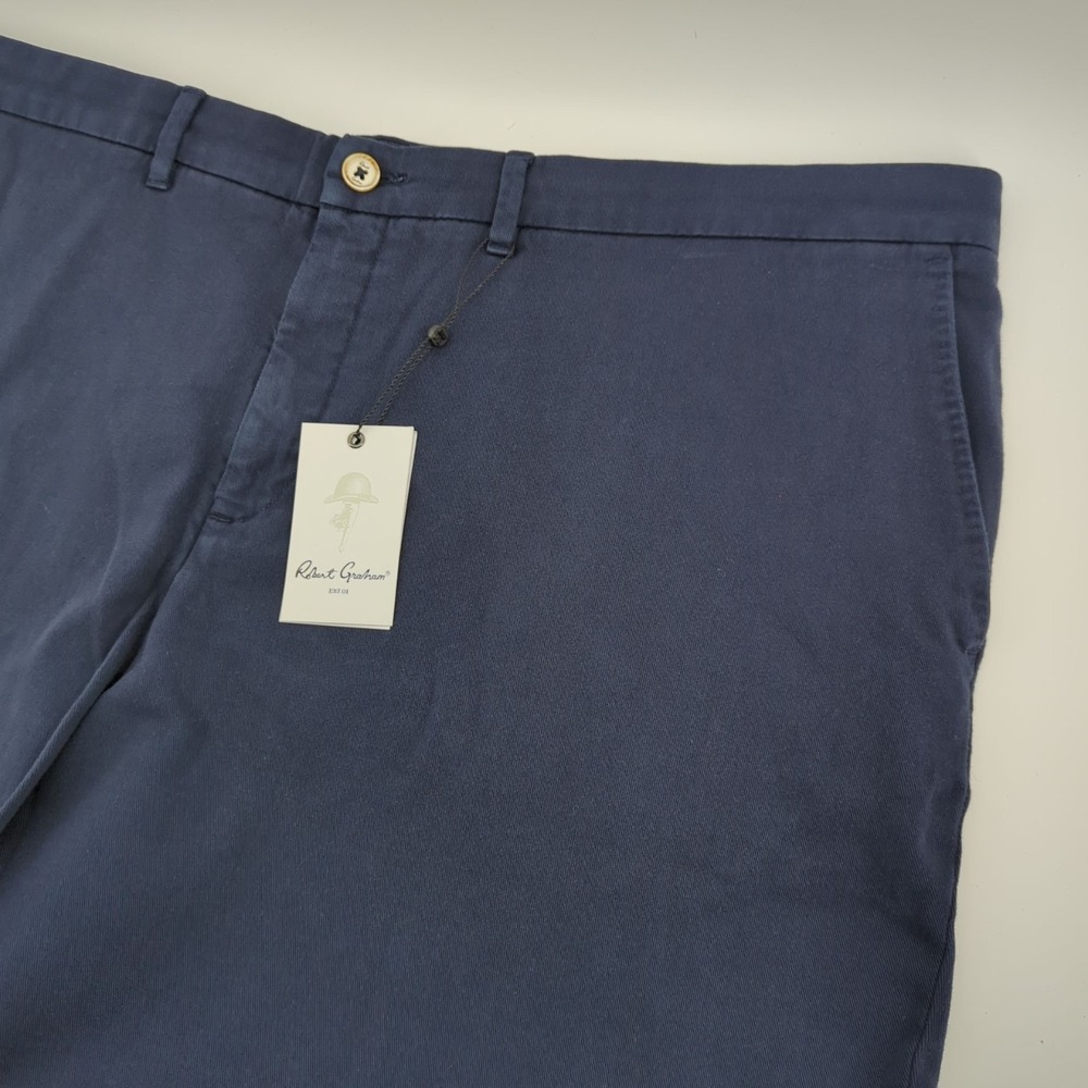 Robert Graham Mens‎ Big & Tall size 46 Shorts Navy Blue Classic Fit Stretch  NWT
